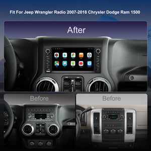 For Chrysler Town&Country 2007-2010 Radio upgrade,7-inch QLED  8-Core CPU,touch screen Stereo,Wireless CarPlay & Android Auto,keep OEM Controls
