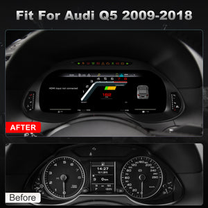 Audi Q5 Digital Instrument Cluster 2009-2018 | 12.3" QLED - Topdisplay 2009 / 2010 / 2011 / 2012 / 2013 / 2014 / 2015 / 2016 / 2017 / 2018