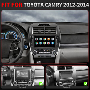 For Toyota Camry 2012-2014 Radio upgrade,9-inch QLED  8-Core CPU,touch screen Stereo,Wireless CarPlay & Android Auto,keep OEM Controls