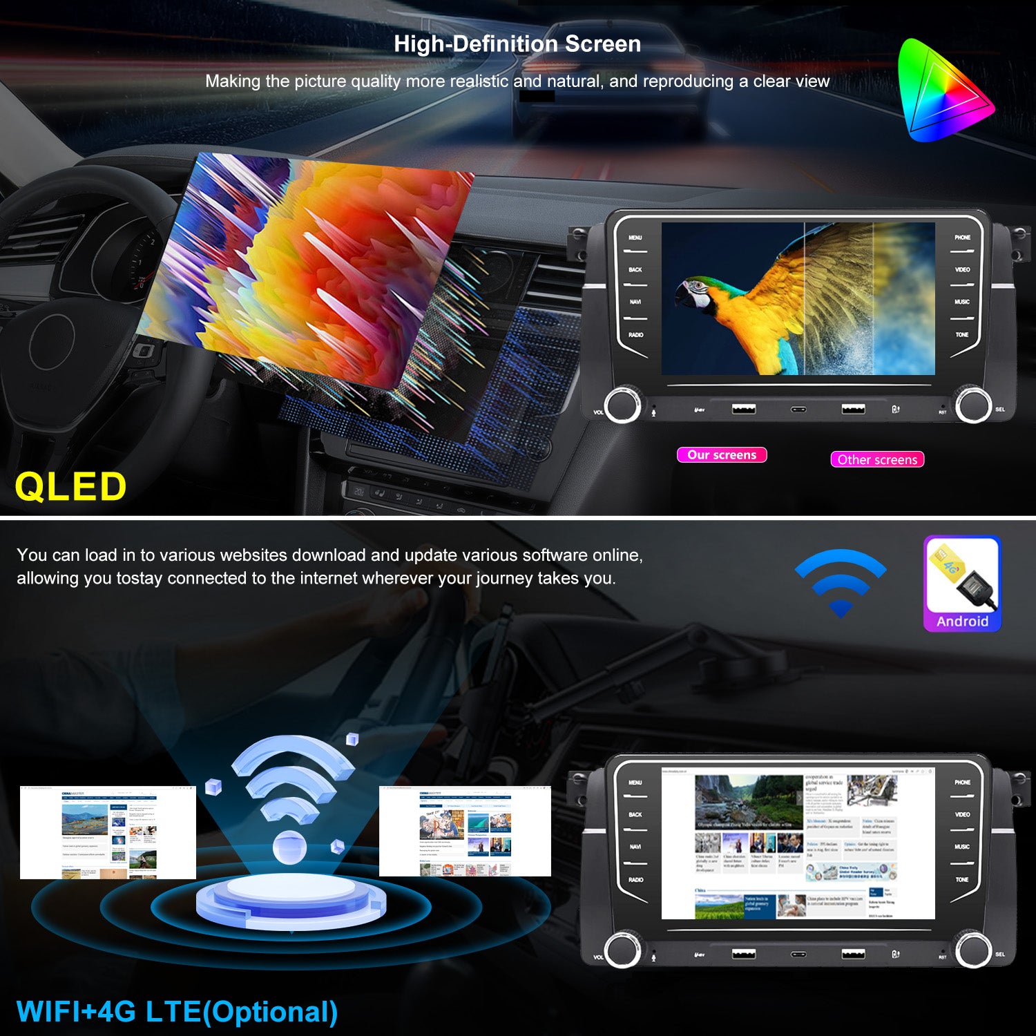 BMW 330i Radio upgrade 2002-2004 CarPlay Stereo Screen - Topdisplay 2002 2003 2004 Replacement Headunit Apple Android Auto Accessories Pantalla Estéreo