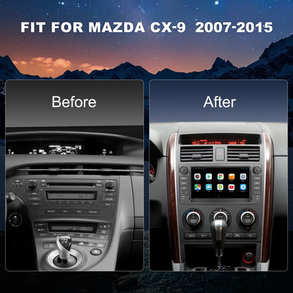 Mazda CX-9 2007-2015 8-inch QLED CarPlay Radio | Topdisplay 2007 2008 2009 2010 2011 2012 2013 2014 2015