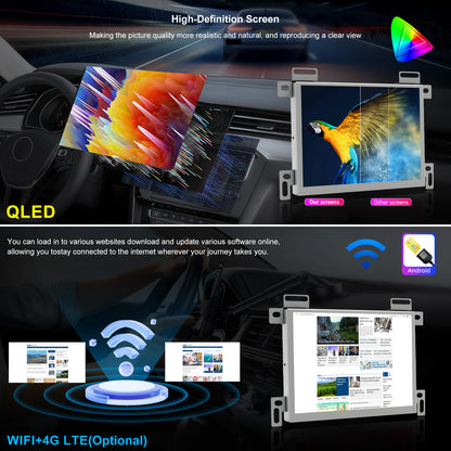 Dodge Charger Radio upgrade 2015-2023 CarPlay Stereo Screen-Topdisplay  2015 2016 2017 2018 2019 2020 2021 2022 2023 Replacement Headunit Apple Android Auto Accessories Pantalla Estéreo