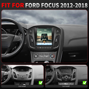 For Ford Focus 2012-2018 Radio upgrade, 9.7-inch QLED 8-Core CPU,touch screen Stereo,Wireless CarPlay & Android Auto,Free camera