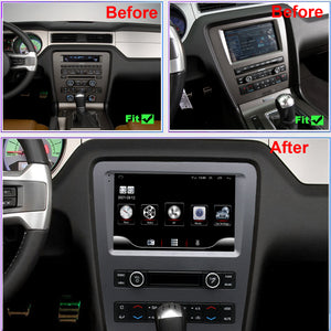For Ford Mustang 2010-2014 Radio upgrade,9-inch QLED 8-Core CPU,touch screen Stereo,Wireless CarPlay & Android Auto,Free camera