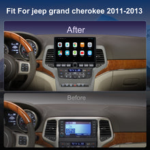 Load image into Gallery viewer, For Jeep Grand Cherokee 2011-2013 Radio upgrade,10.2-inch QLED 8-Core CPU,touch screen Stereo,Wireless CarPlay &amp; Android Auto,Free camera