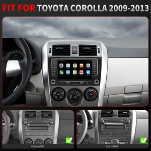 For Toyota Corolla 2009-2013 Radio upgrade,9-inch QLED 8-Core CPU,touch screen Stereo,Wireless CarPlay & Android Auto,keep OEM Controls