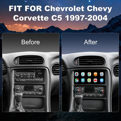 For Chevrolet Chevy Corvette C5 1997-2004 Radio upgrade,6.8-inch QLED  8-Core CPU,touch screen Stereo,Wireless CarPlay & Android Auto，Free camera