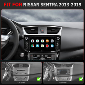 For Nissan Sentra 2013-2019 Radio upgrade,9-inch QLED 8-Core CPU,touch screen Stereo,Wireless CarPlay & Android Auto,keep OEM Controls