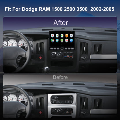 Dodge RAM Stereo replacement 2002-2005 CarPlay Radio Screen-Topdisplay 2002 2003 2004 2005 RAM Upgrade Headunit Apple Carplay Android Auto Accessories Pantalla Estéreo
