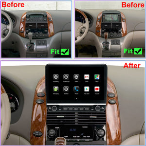 For Toyota Sienna 2004-2010 Radio upgrade,10.1-inch QLED  8-Core CPU,touch screen Stereo,Wireless CarPlay & Android Auto,keep OEM Controls