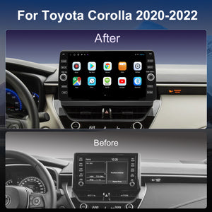 For Toyota Corolla 2020-2022 Radio upgrade,10.2-inch QLED 8-Core CPU,touch screen Stereo,Wireless CarPlay & Android Auto,keep OEM Controls