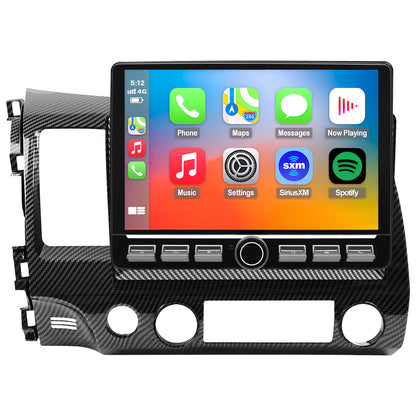 Honda Civic Radio upgrade 2006-2011 CarPlay Stereo Screen - Topdisplay 2006 2007 2008 2009 2010 2011 Replacement Headunit Apple Android Auto Accessories Pantalla Estéreo