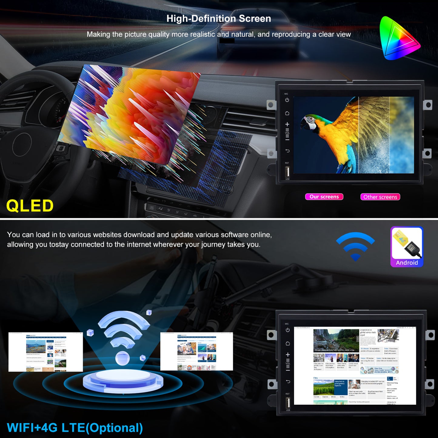 Ford Fusion Radio upgrade 2006-2008 CarPlay Stereo - Topdisplay 2006 2007 2008 Upgrade Touch Screen Headunit Apple Carplay Android Auto Accessories Estéreo Pantalla