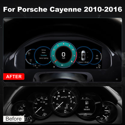 Porsche Cayenne Digital Instrument Cluster 2010-2016 | 12.3" QLED - Topdisplay 2010 2011 2012 2013 2014 2015 2016