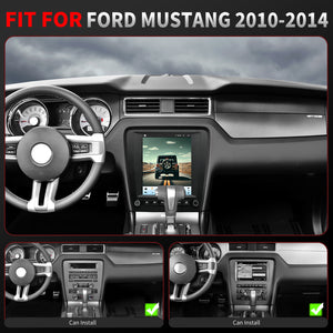 For Ford Mustang 2010-2014 Radio upgrade,9.7-inch QLED 8-Core CPU,touch screen Stereo,Wireless CarPlay & Android Auto,Free camera