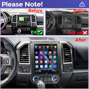 For Ford F150 2019-2020 Radio upgrade,12.1-inch QLED 8-Core CPU,touch screen Stereo,Wireless CarPlay & Android Auto,keep OEM Controls