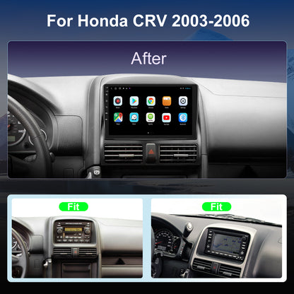 For Honda CRV 2003-2006 Radio upgrade,10.1-inch QLED 8-Core CPU,touch screen Stereo,Wireless CarPlay & Android Auto,keep OEM Controls