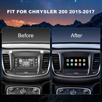 For Chrysler 200 2015-2017 Radio upgrade, 7-inch QLED 8-Core CPU, touch screen Stereo,Wireless CarPlay & Android Auto, keep OEM Controls
