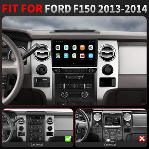 For Ford F150 2013-2014 STX XL Radio upgrade,10.1-inch QLED 8-Core CPU,touch screen Stereo,Wireless CarPlay & Android Auto,Free camera