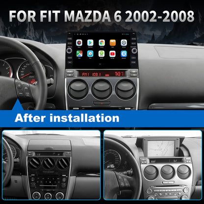 Mazda 6 radio 2002-2008 Upgrade CarPlay Screen- Topdisplay 2002 2003 2004 2005 2006 2007 2008 Mazda 6 Replacement Stereo Headunit Apple Carplay Android Auto Pantalla Estéreo