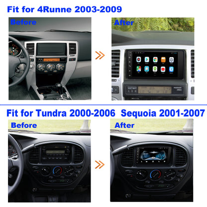 For Toyota 4Runner 2003-2009 Radio upgrade,7-inch QLED 8-Core CPU,touch screen Stereo,Wireless CarPlay & Android Auto,Back camera