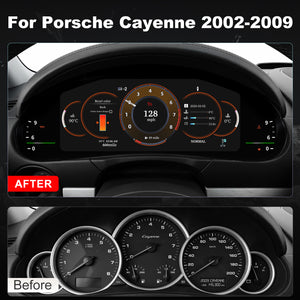 Porsche Cayenne Digital Instrument Cluster 2002-2009 | 12.3" QLED - Topdisplay 2002 2003 2004 2005 2006 2007 2008 2009