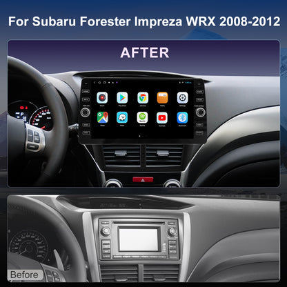 For Subaru Impreza 2008-2012 Radio upgrade,10.2-inch QLED  8-Core CPU,touch screen Stereo,Wireless CarPlay & Android Auto,keep OEM Controls