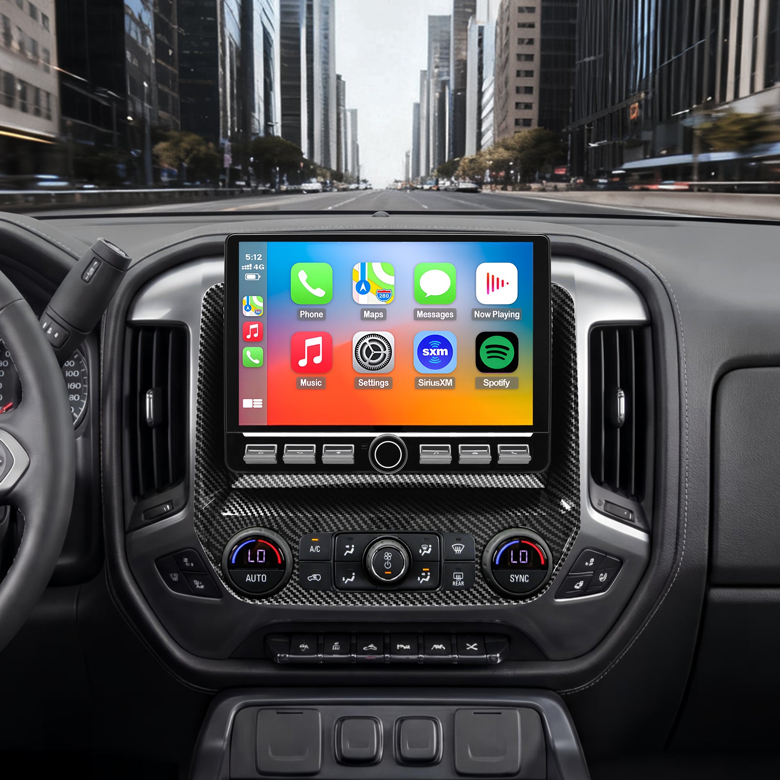 Chevy Silverado Radio upgrade 2014-2018 CarPlay Stereo Screen-Topdisplay 2014 2015 2016 2017 2018 Chevrolet Replacement Headunit Apple Android Auto Accessories Pantalla Estéreo 