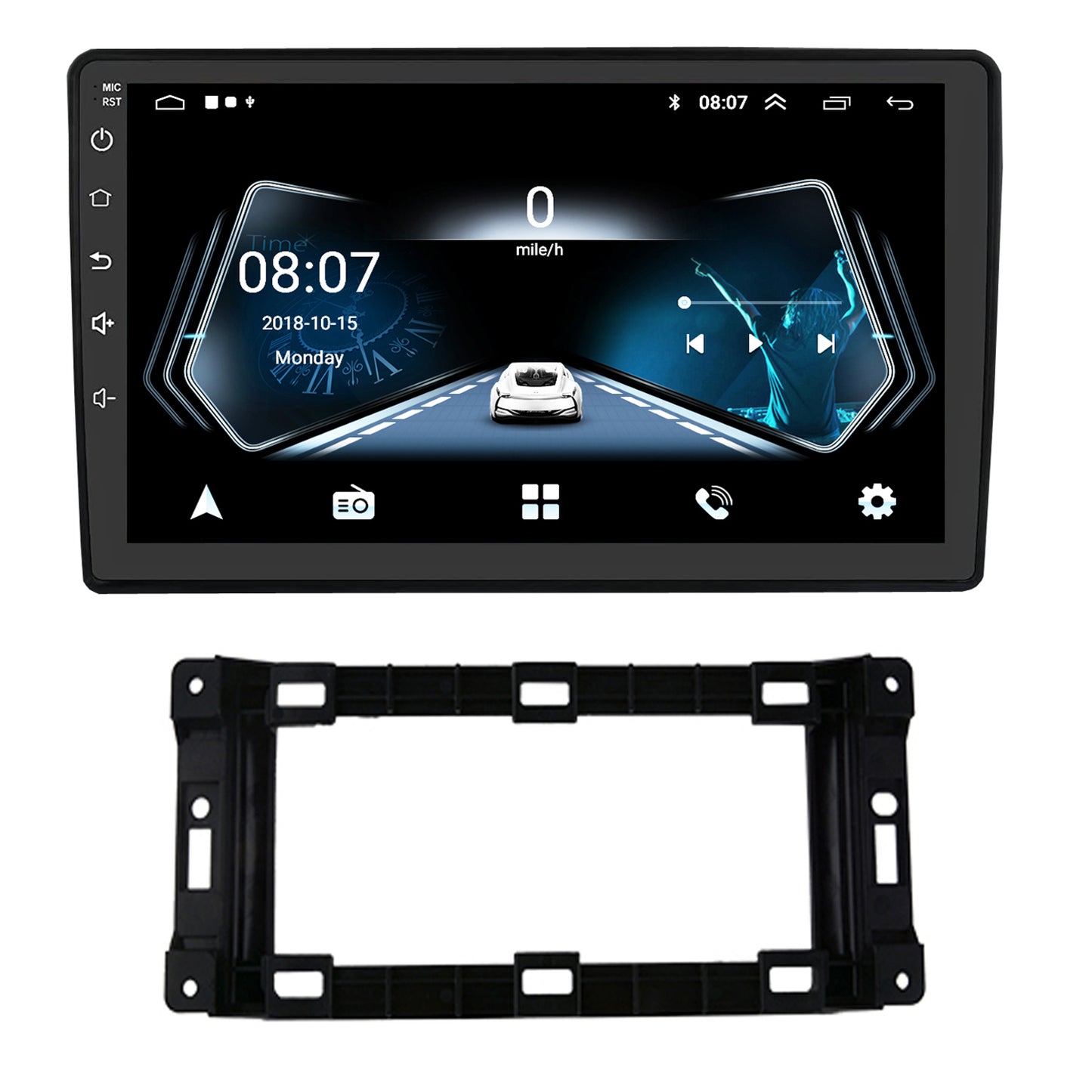 Dodge Grand Caravan Radio upgrade 2011-2020 CarPlay Stereo Screen - Topdisplay 2011 2012 2013 2014 2015 2016 2017 2018 2019 2020 Replacement Headunit Apple Android Auto Accessories Pantalla Estéreo 