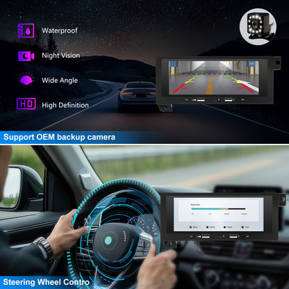 Dodge Charger Radio upgrade 1981-1993 CarPlay Stereo Screen-Topdisplay 1981 1982 1983 1984 1985 1986 1987 1988 1989 1990 1991 1992 1993 Replacement Headunit Apple Android Auto Accessories Pantalla Estéreo