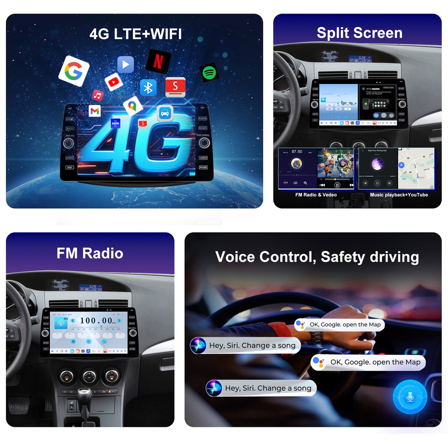 Mazda 3 2010 2011 2012 2013 Car Head unit Replacement