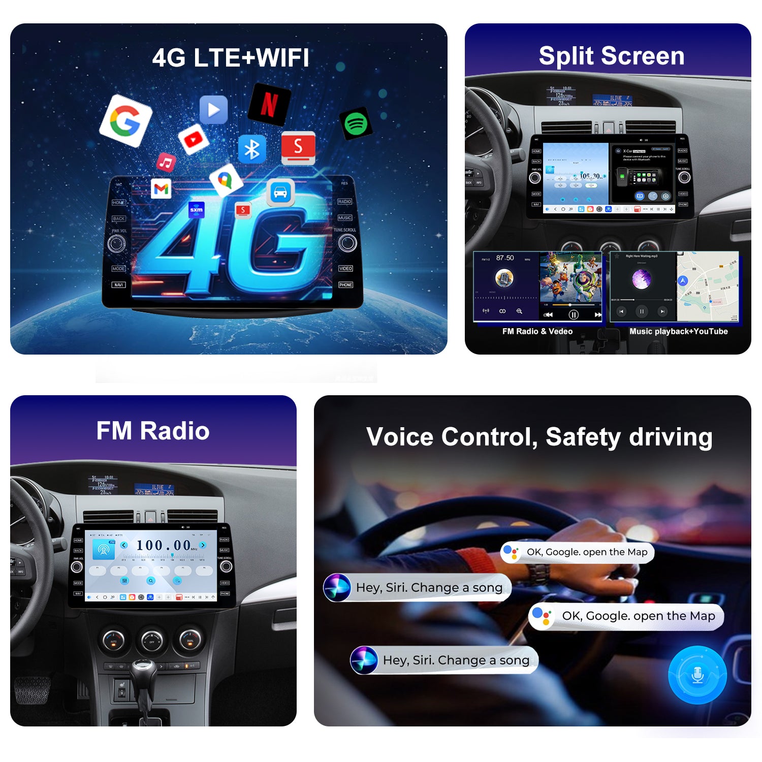 Mazda 3 2010 2011 2012 2013 Car Head unit Replacement