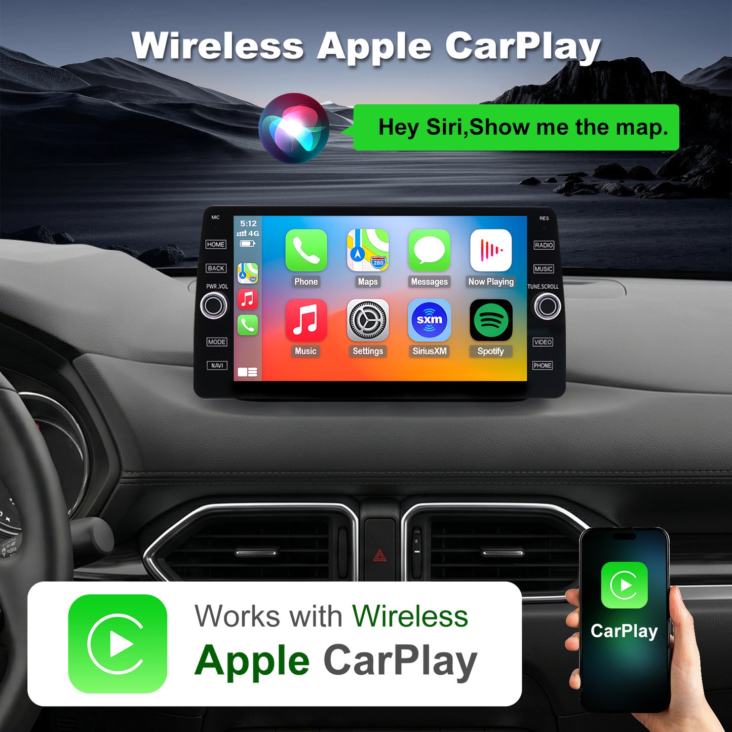 Mazda CX-5 radio 2017-2022 Upgrade CarPlay Screen- Topdisplay 2017 2018 2019 2020 2021 2022 Mazda CX-5 Replacement Stereo Headunit Apple Carplay Android Auto Pantalla Estéreo