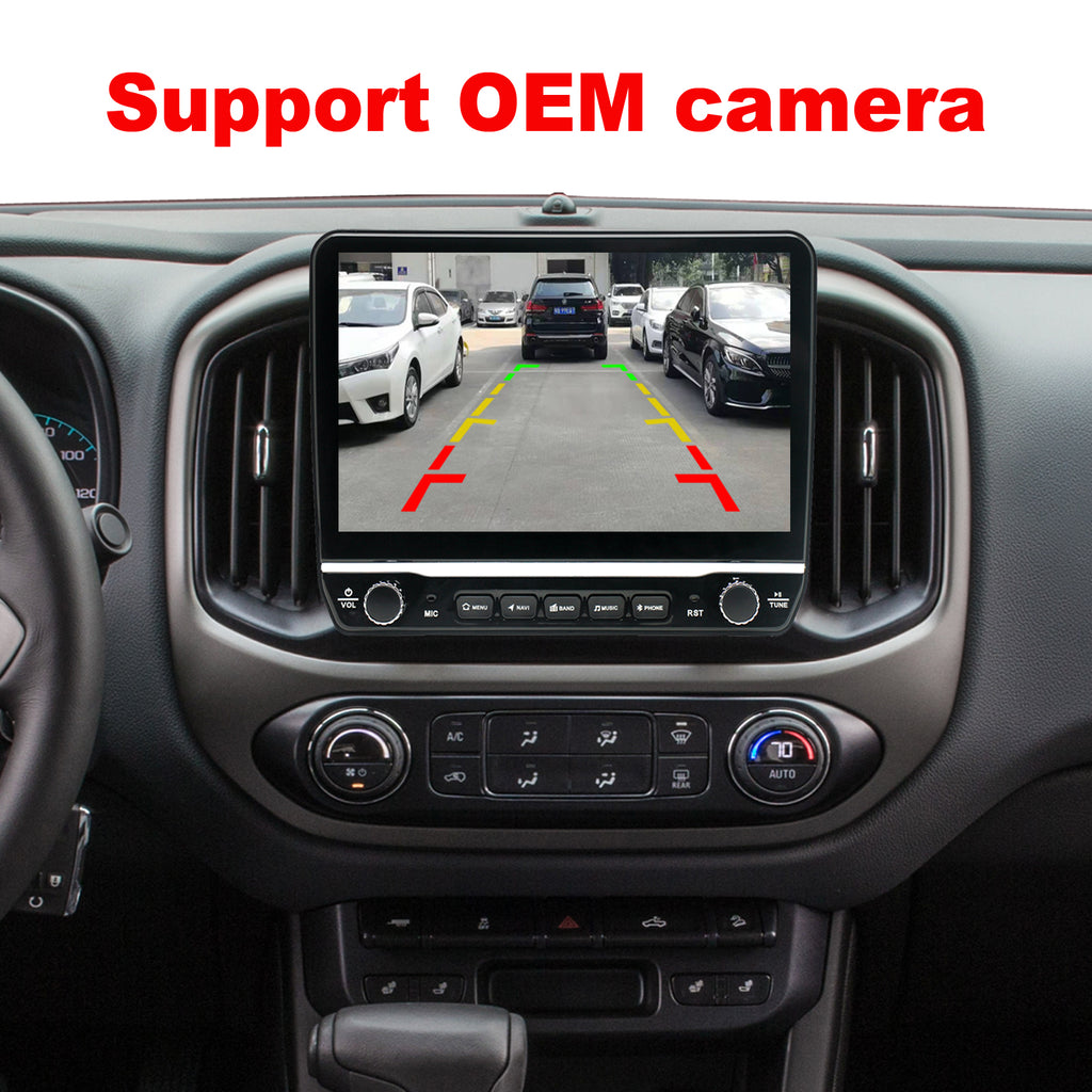 for GMC Canyon 2015-2021 Radio upgrade,10.1-inch QLED 8-Core CPU,touch screen Stereo,Wireless CarPlay & Android Auto,keep OEM Controls