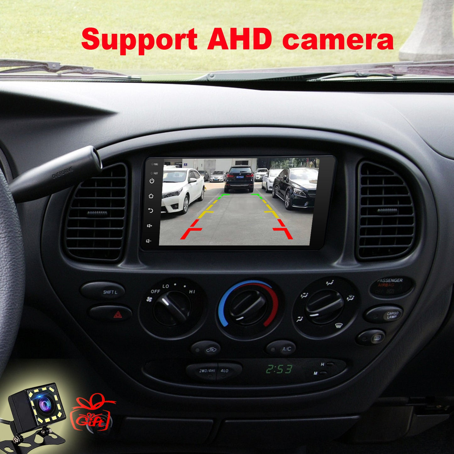 For Toyota 4Runner 2003-2009 Radio upgrade,7-inch QLED 8-Core CPU,touch screen Stereo,Wireless CarPlay & Android Auto,Back camera