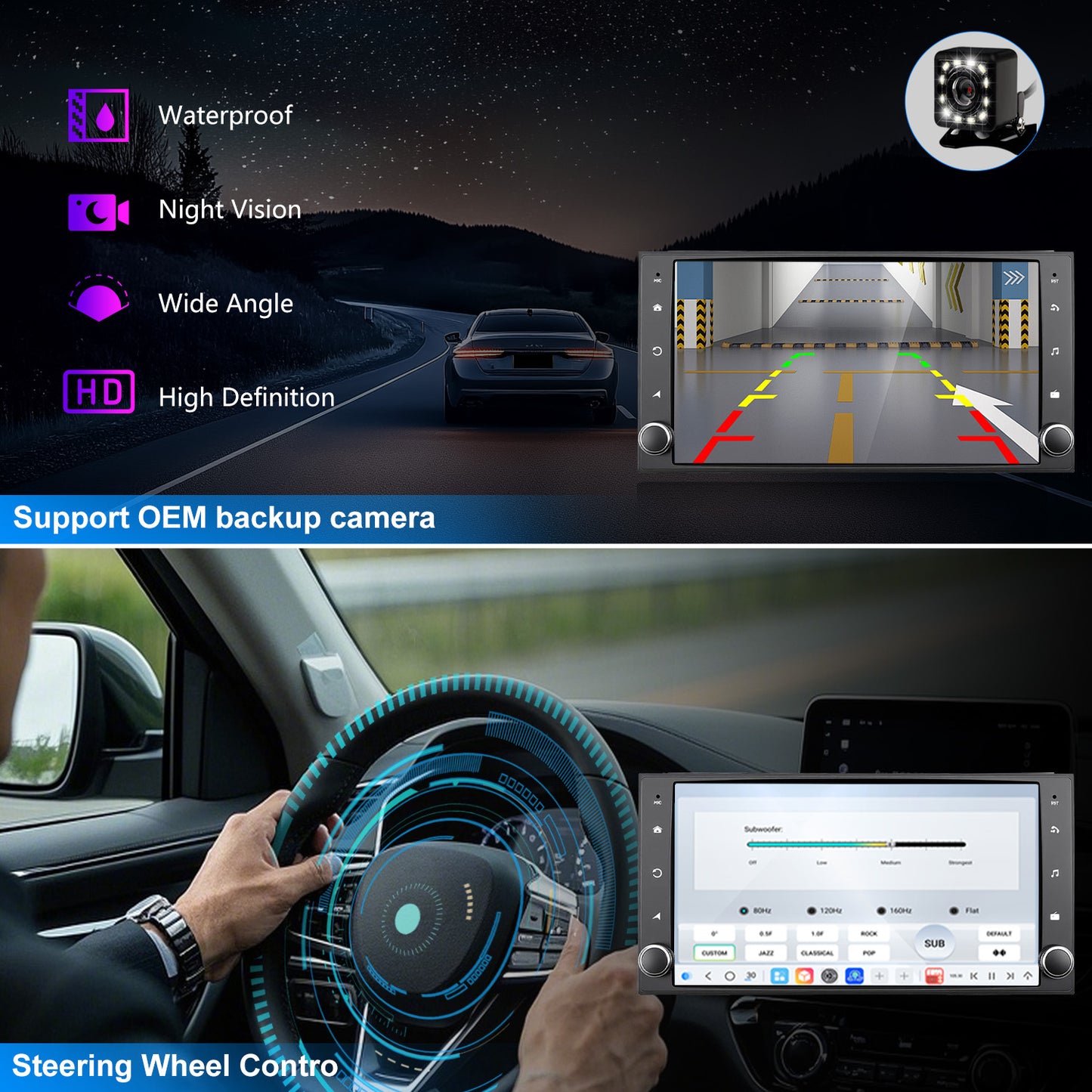 For Nissan Note 2012-2019 Radio upgrade, 7-inch QLED 8-Core CPU, touch screen Stereo, Wireless CarPlay & Android Auto, Free Backup Camera, keep OEM Controls