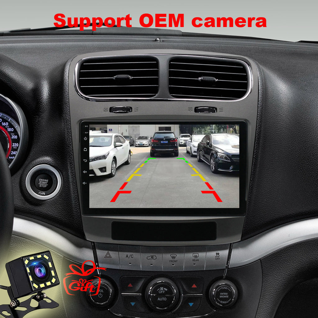 for Dodge Journey 2011-2019 Radio upgrade,9-inch QLED 8-Core CPU,touch screen Stereo,Wireless CarPlay & Android Auto,keep OEM Controls