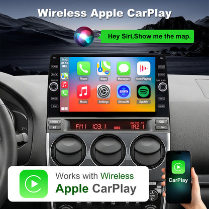 Mazda 6 radio 2002-2008 Upgrade CarPlay Screen- Topdisplay 2002 2003 2004 2005 2006 2007 2008 Mazda 6 Replacement Stereo Headunit Apple Carplay Android Auto Pantalla Estéreo