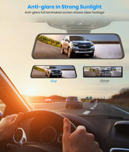 Load image into Gallery viewer, For Ford F150 2015-2022 Dash Cam &amp; Streaming Rear Mirror Replacement – 4K 2160P/FHD Dash Camera for Cars, 9.66-inch IPS Screen, OEM Look