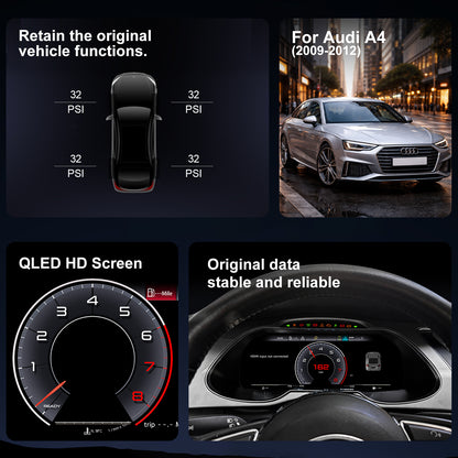 Audi A4 Digital Instrument Cluster 2013 / 2014 / 2015 / 2016 | 12.3" QLED - Topdisplay