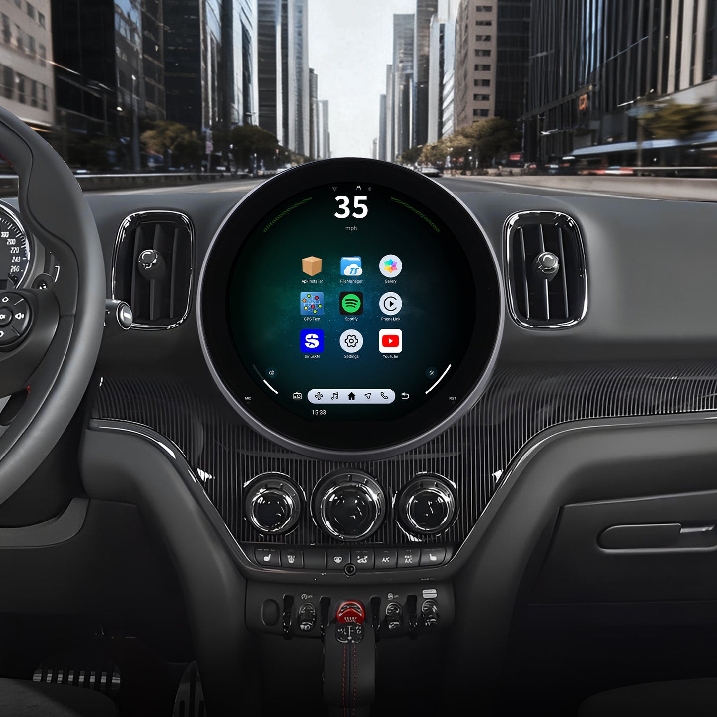 BMW MINI Radio upgrade 2017-2023 CarPlay Stereo Screen - Topdisplay 2017 2018 2019 2020 2021 2022 2023 Replacement Headunit Apple Android Auto Accessories Pantalla Estéreo