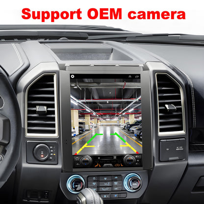 For Ford F150 2019-2020 Radio upgrade,12.1-inch QLED 8-Core CPU,touch screen Stereo,Wireless CarPlay & Android Auto,keep OEM Controls