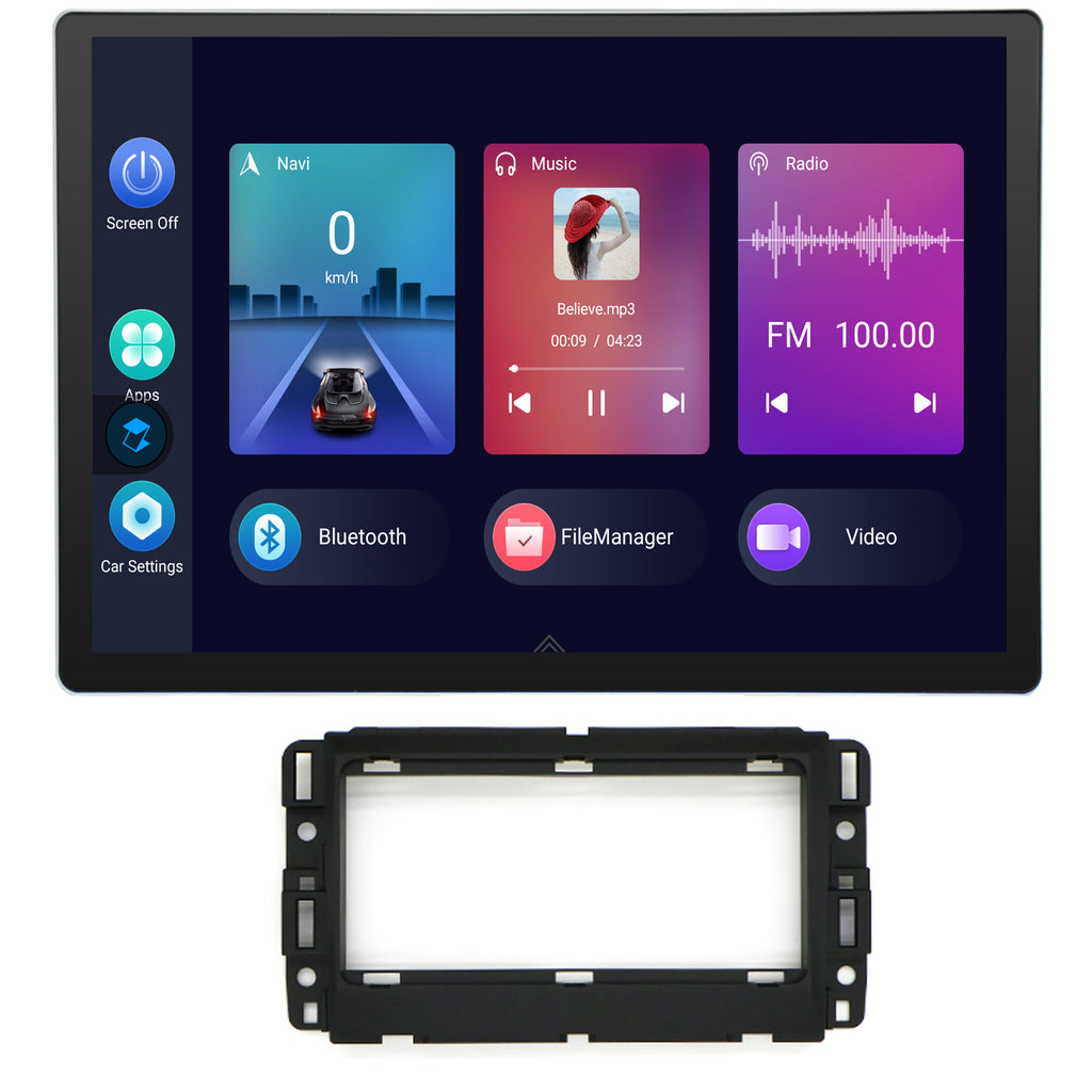 for Chevrolet Chevy Silverado 1500/2500/3500 2007-2013 Radio upgrade,12.95-inch QLED  8-Core CPU,touch screen Stereo,Wireless CarPlay & Android Auto,keep OEM Controls