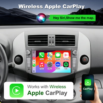 Toyota RAV4 radio 2006-2012 Upgrade CarPlay Screen- Topdisplay 2006 2007 2008 2009 2010 2011 2012 Toyota RAV4 Upgrade Stereo Headunit Apple Carplay Android Auto Pantalla Estéreo