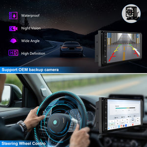 For Scion xA 2004-2006 Radio Replacement, touch screen Car Stereo, 7-inch QLED 8-Core CPU, Wireless CarPlay & Android Auto, Free backup camera, keep OEM Controls