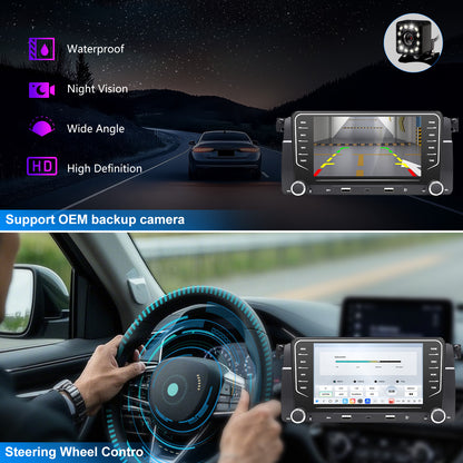 BMW 323i 328i Radio upgrade 1998-2007 CarPlay Stereo Screen - Topdisplay 1998 1999 2000 2001 2002 2003 2004 2005 2006 2007 Replacement Headunit Apple Android Auto Accessories Pantalla Estéreo