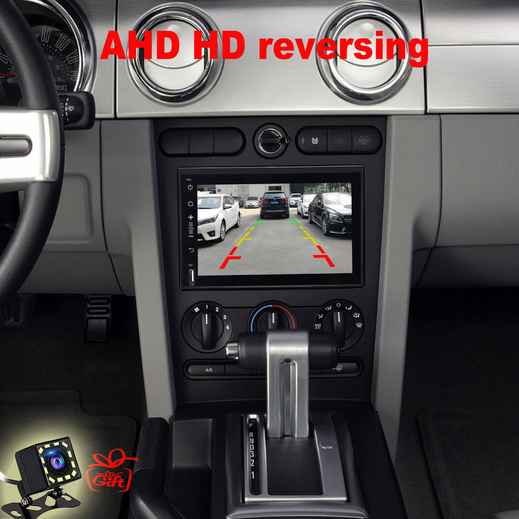 for Ford Mustang 2005-2009 Radio upgrade,7-inch QLED 8-Core CPU,touch screen Stereo,Wireless CarPlay & Android Auto,keep OEM Controls