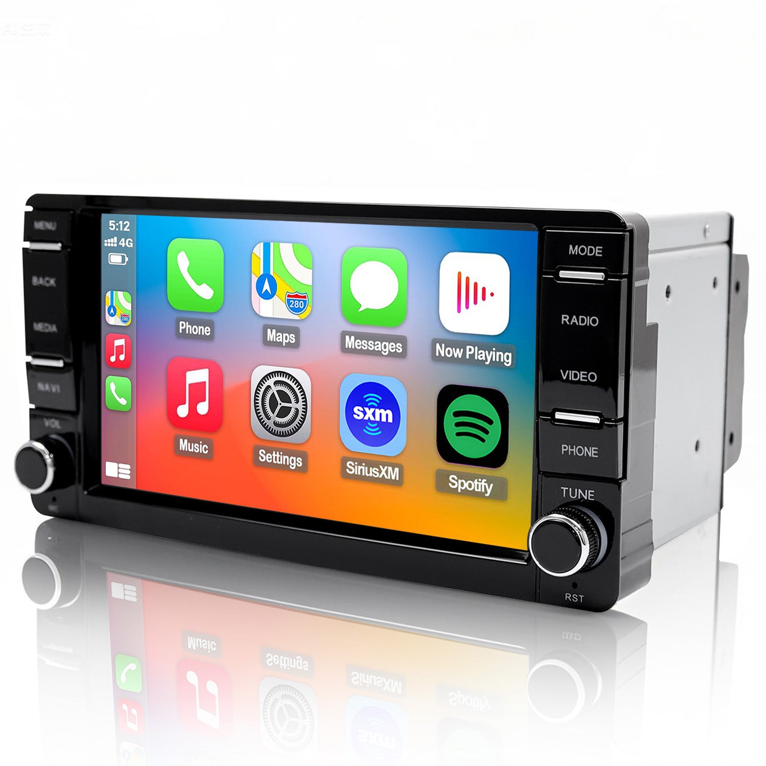 Mitsubishi Outlander radio 2014-2022 CarPlay Stereo Screen - Topdisplay 2014 2015 2016 2017 2018 2019 2020 2021 2022 Outlander Stereo Replacement Headunit