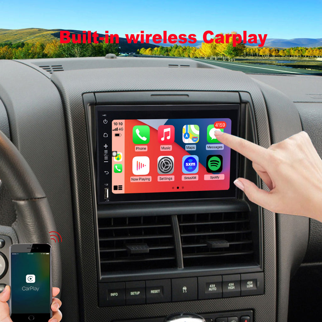 for Ford Mustang 2005-2009 Radio upgrade,7-inch QLED 8-Core CPU,touch screen Stereo,Wireless CarPlay & Android Auto,keep OEM Controls