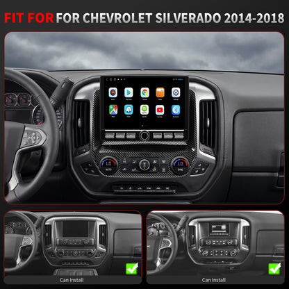 Chevy Silverado Radio upgrade 2014-2018 CarPlay Stereo Screen-Topdisplay 2014 2015 2016 2017 2018 Chevrolet Replacement Headunit Apple Android Auto Accessories Pantalla Estéreo 